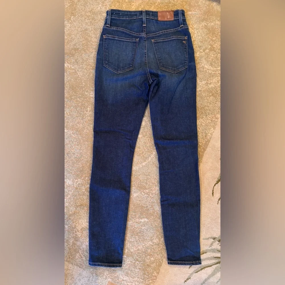 Madewell Curvy High Rise Skinny Jeans Women’s 27 Dark Wash Stretch Denim